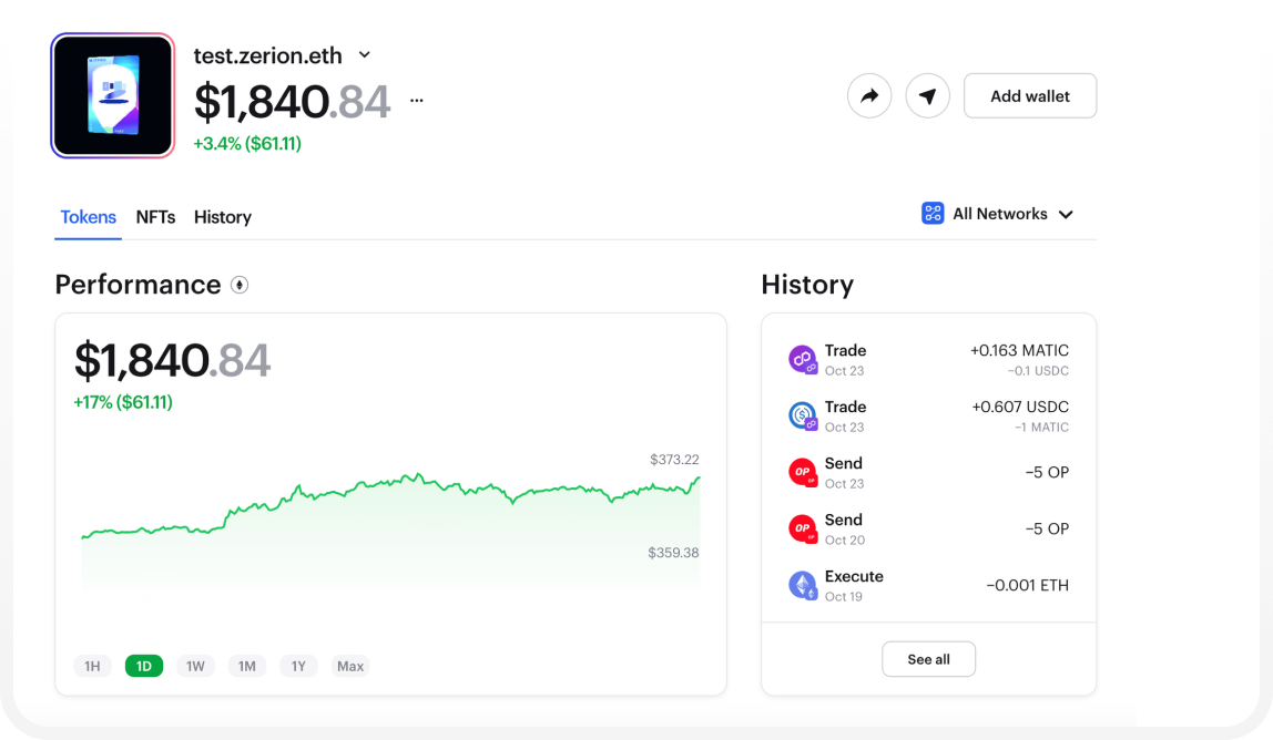 wallet transaction history